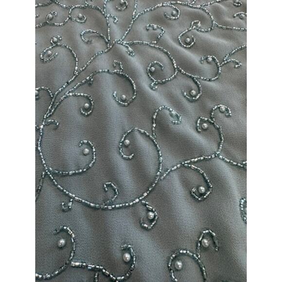 NWT! "CAMERON BLAKE" Deadstock VTG Maxi Dress W/ Blazer SZ 16 Beaded Momcore - Picture 11 of 16